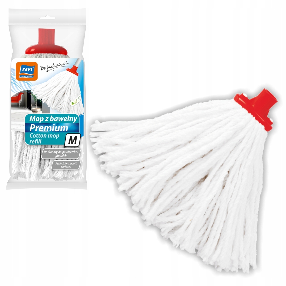 

Końcówka Mop Premium Rozm. M Z Naturalnej Bawełny