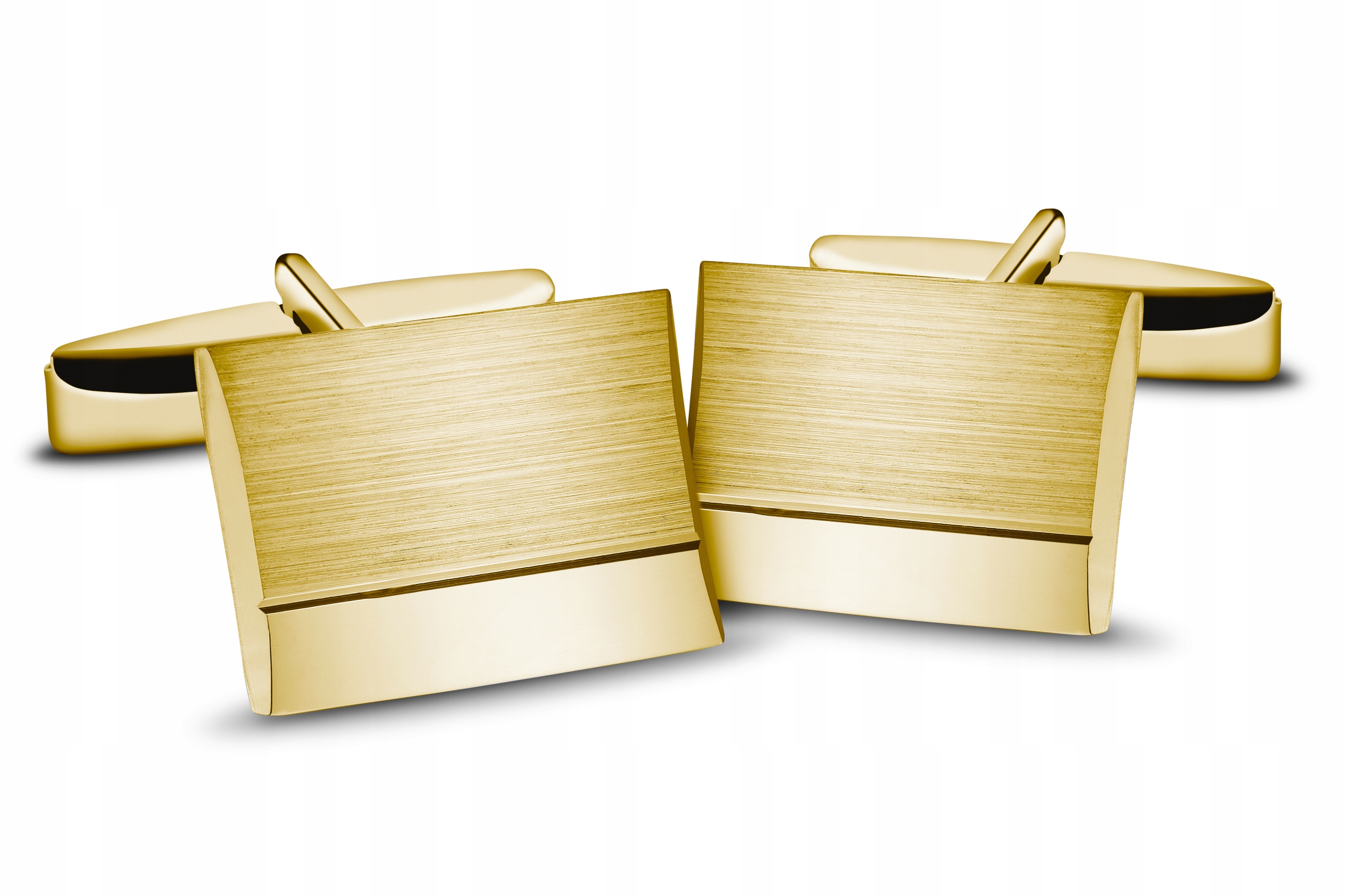 Manžetové knoflíčky ryzosti 925, saténové s jemným páskem