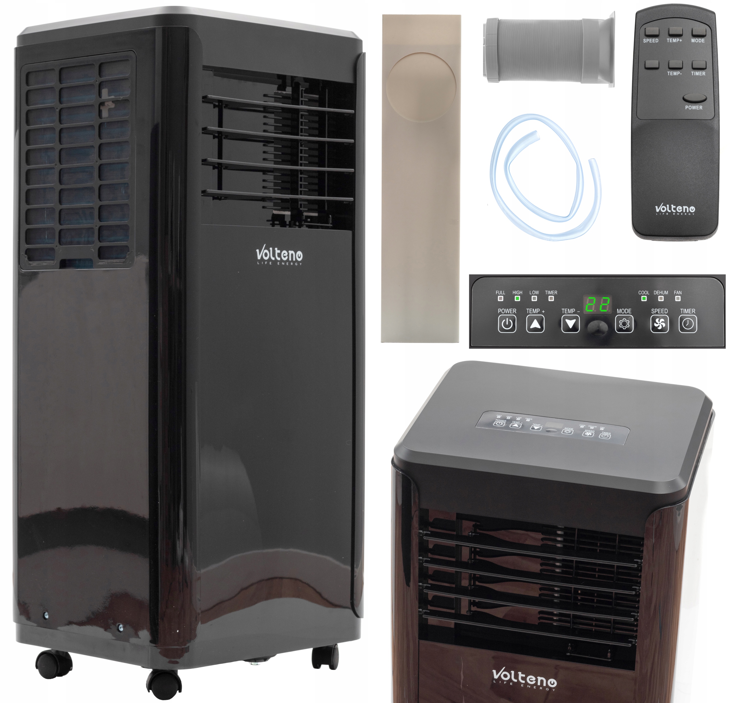 

Klimatyzator Przenośny 3,8 kW Klima Mobilna Zwężka