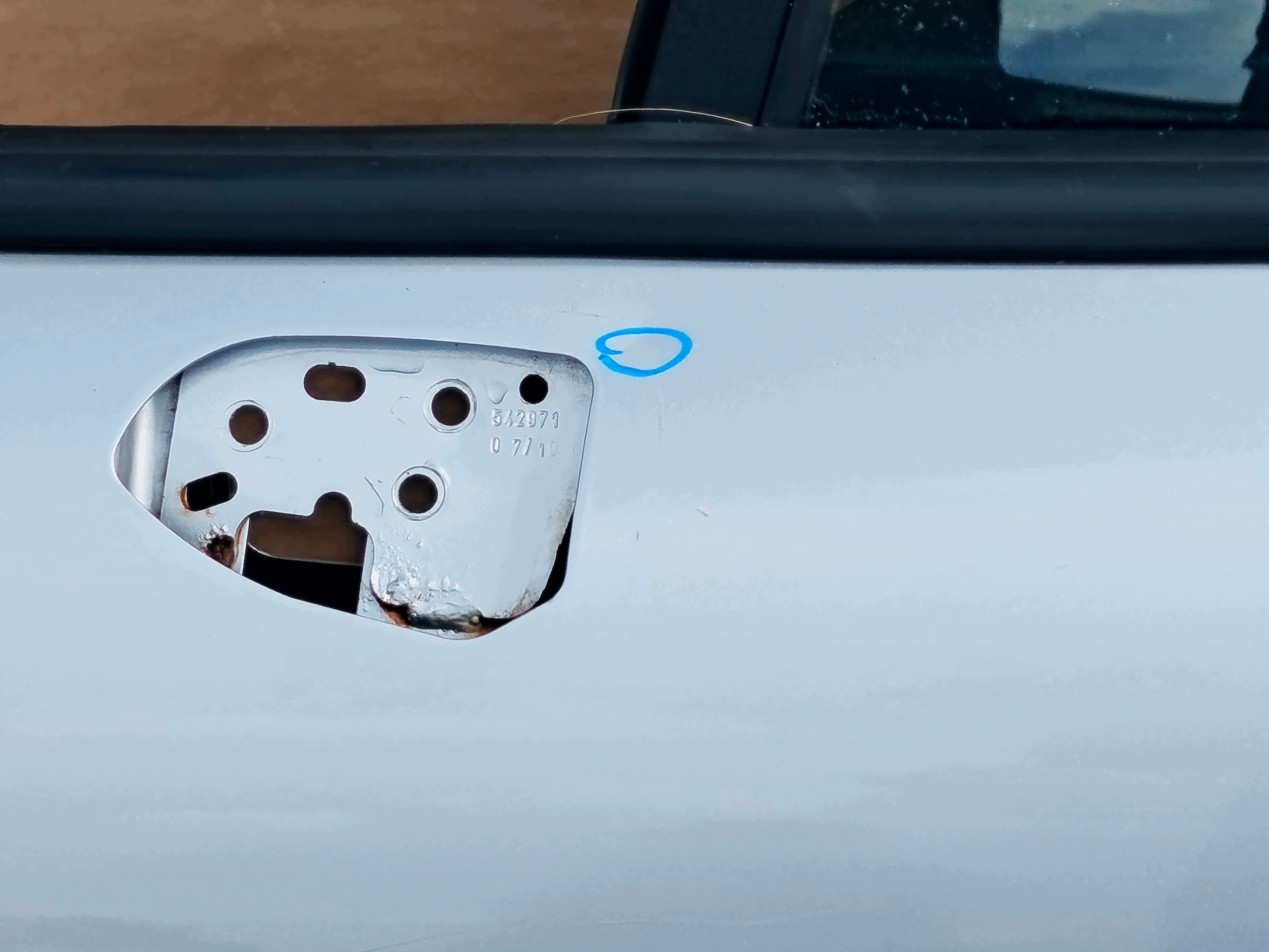 FORD FIESTA MK8 2017-2023 door left front MOONDUST SILVER 3DRZWI
