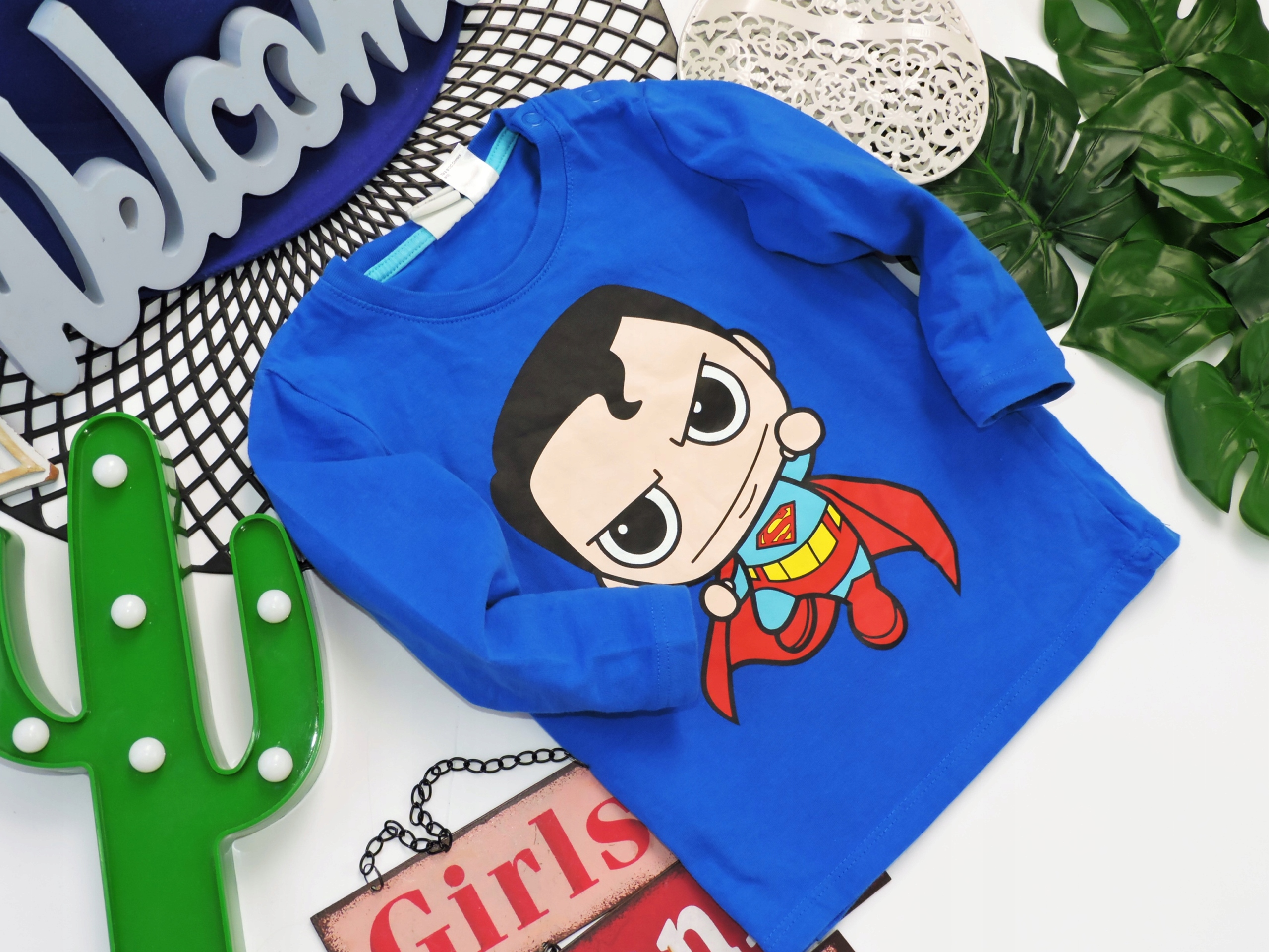 H&M - bluzeczka Superman r 74