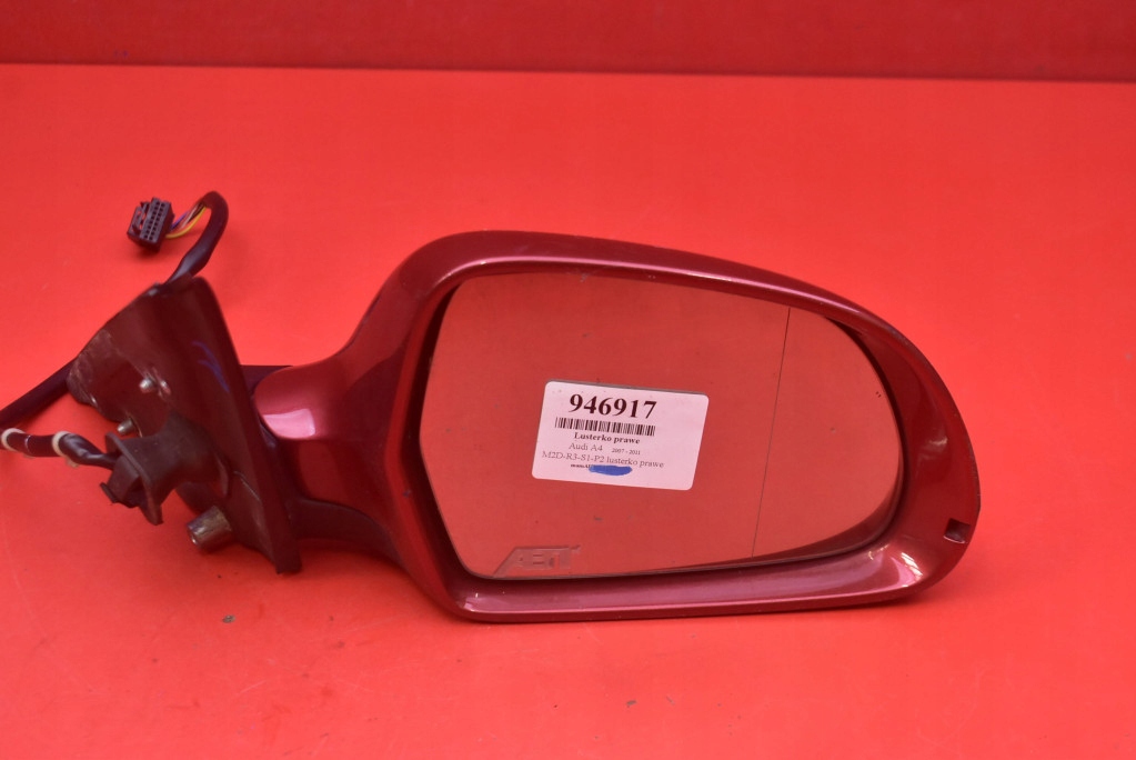 mirror right LZ3F EU 020931 AUDI A4 B8 07-11 6 PIN