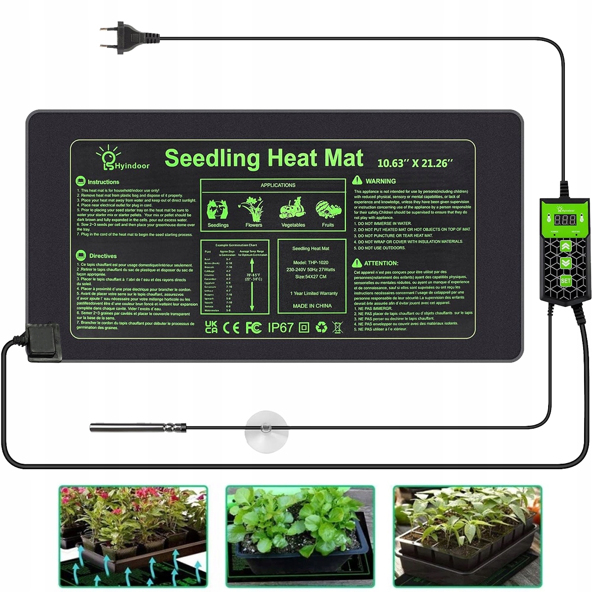 Levně Vodotěsná Vyhřívací Podložka pro sazenice a klíčení domácích rostlin