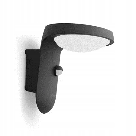 Zahradní nástěnné svítidlo Philips šedé s integrovaným Led zdrojem 9 W