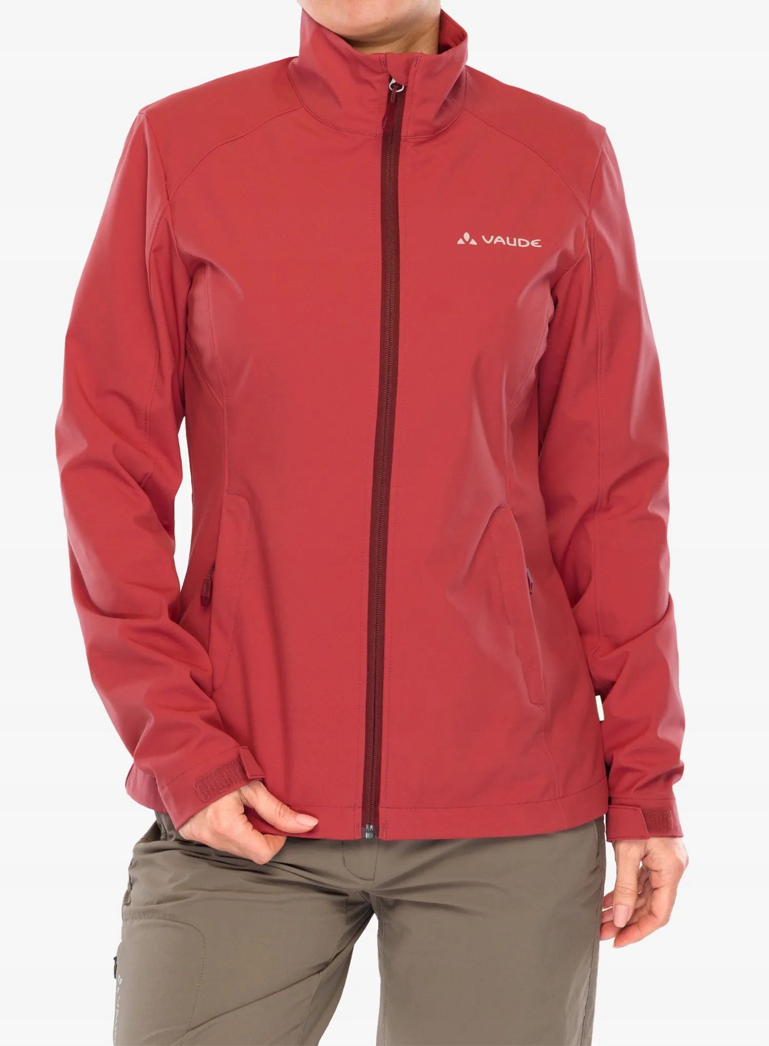 Dámská softshellová bunda Vaude Hurricane Jacket IV brick 40 (M)