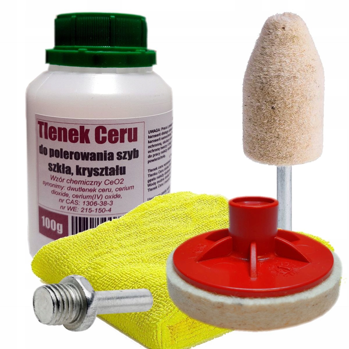ZESTAW DO USUWANIA RYS SZYBIE TLENEK CERU 2xFILC
