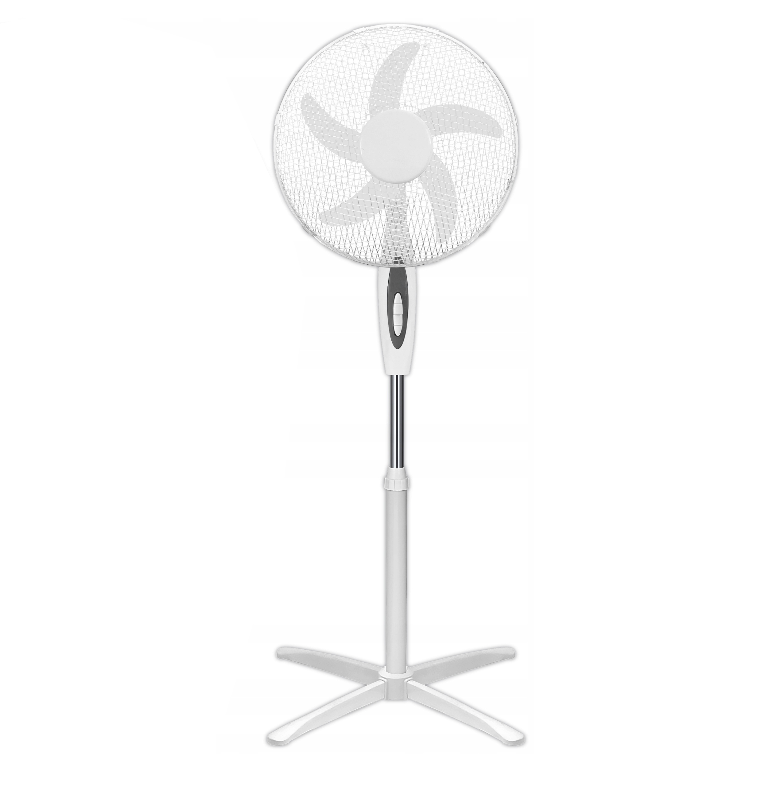 Podlahový Ventilátor Tichý, Silný Bílý Ventilátor Stojící Ve Velkém Klimatu