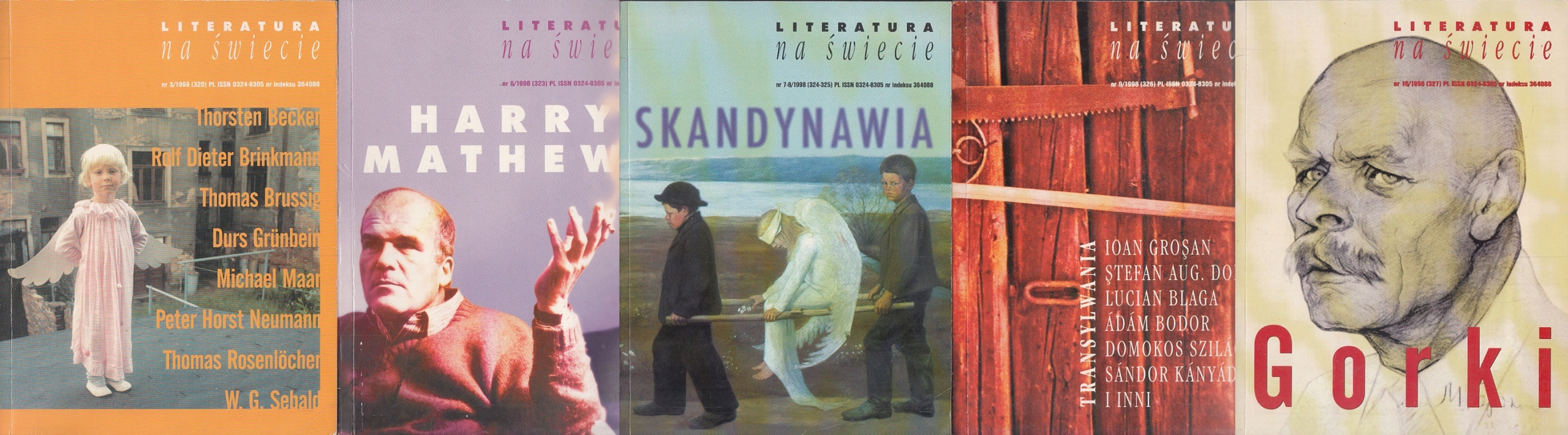 LITERATURA NA ŚWIECIE 1998 NR 3, 6, 7-8, 9, 10