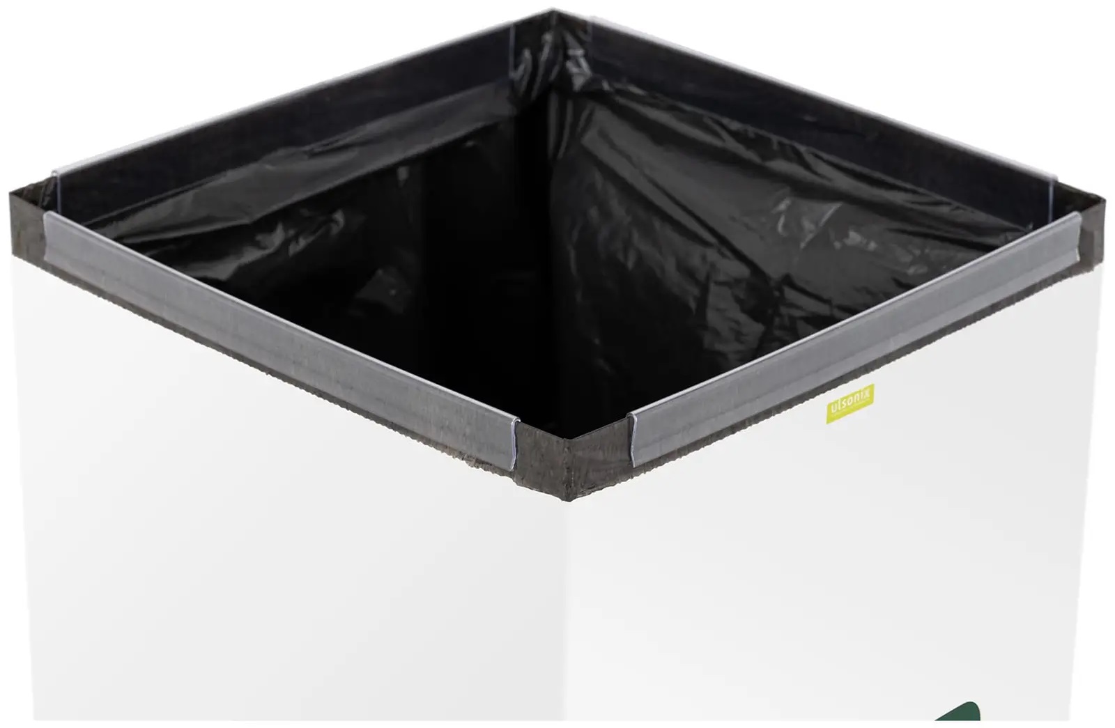 Kosz do segregacji śmieci metalow 60L biały 70cm Ulsonix ULX-GB2 N 10050441