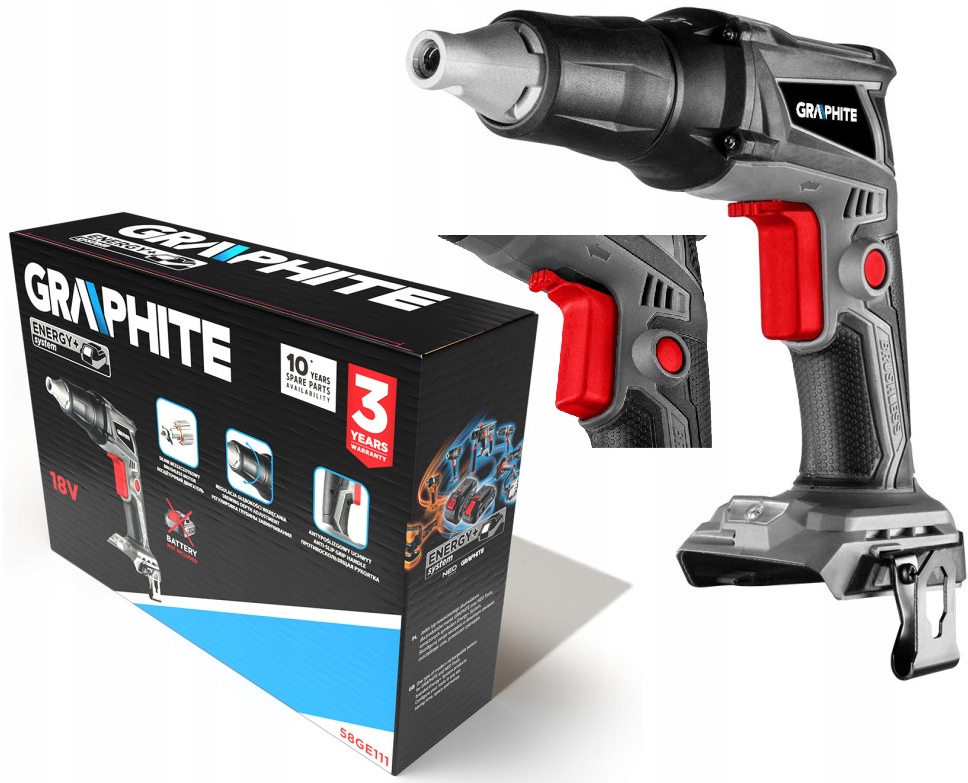 Graphite Aku Šroubovák na desky g/k Energy+ 18V 58GE111