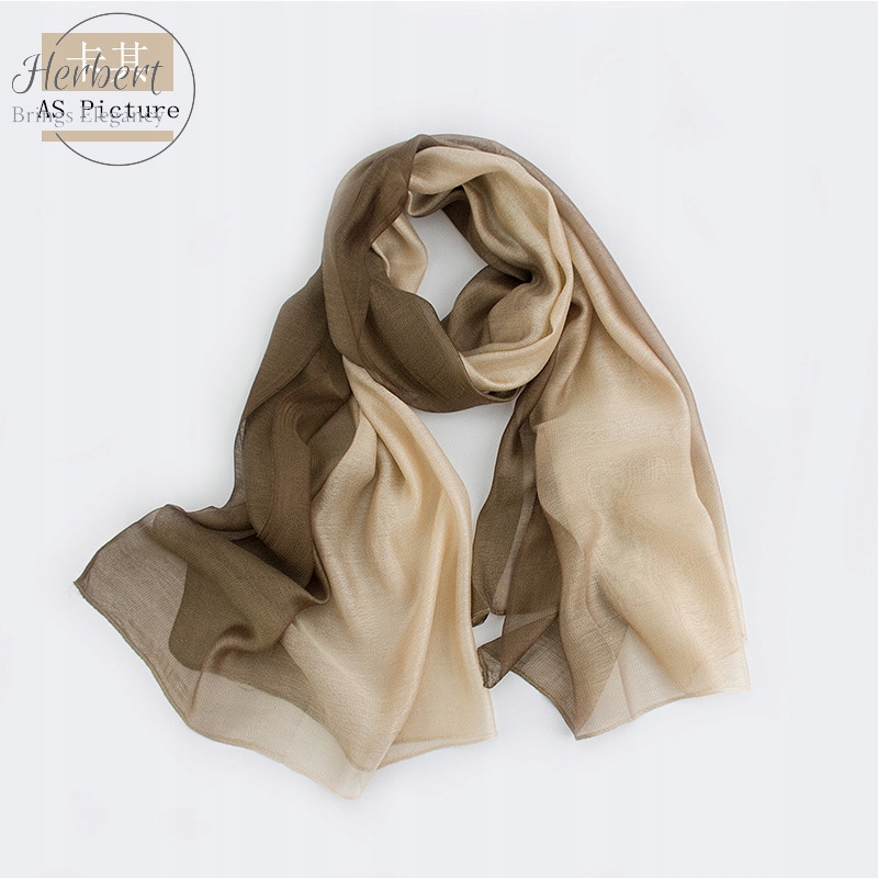 100% hedvábí Dámská šála Dlouhé šály 190*80 cm