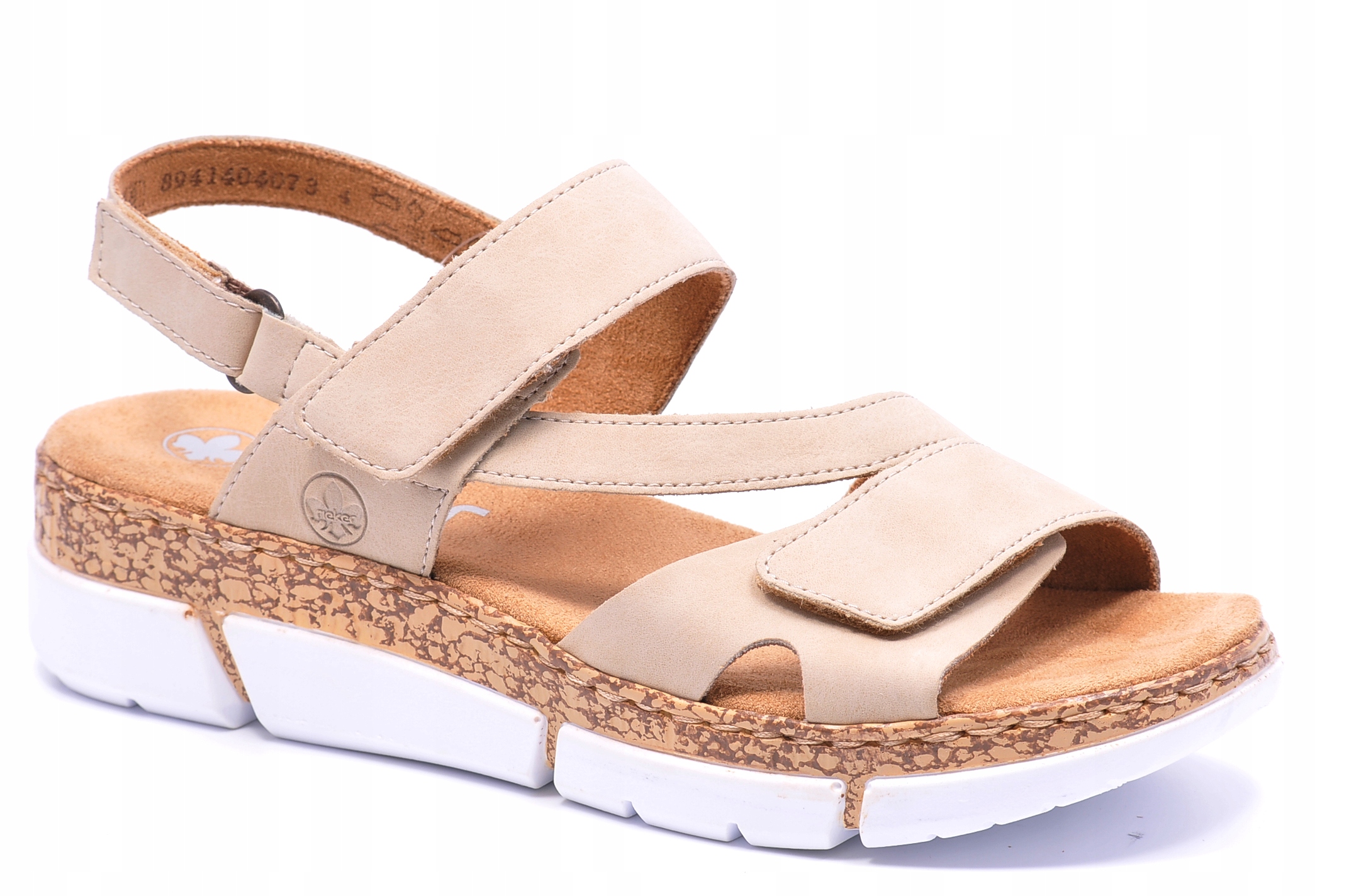 Sandály Rieker V2366-60 béžové, Velikost 39