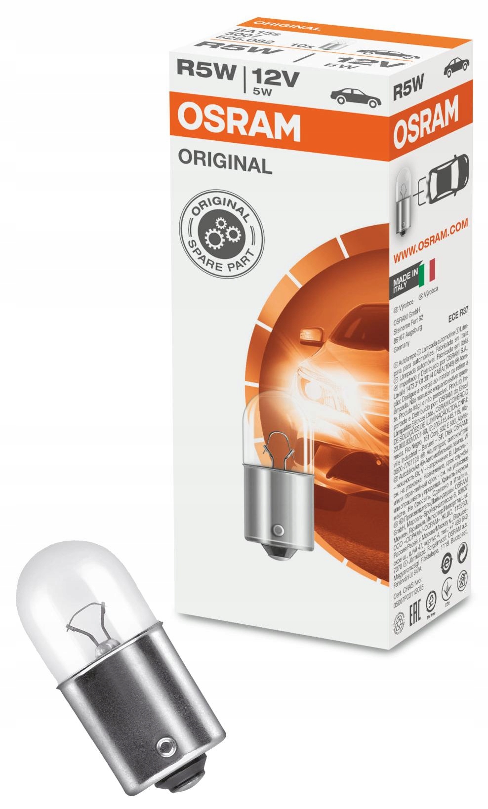 10 x Osram Original Line Żarówka R5W 12V 5W