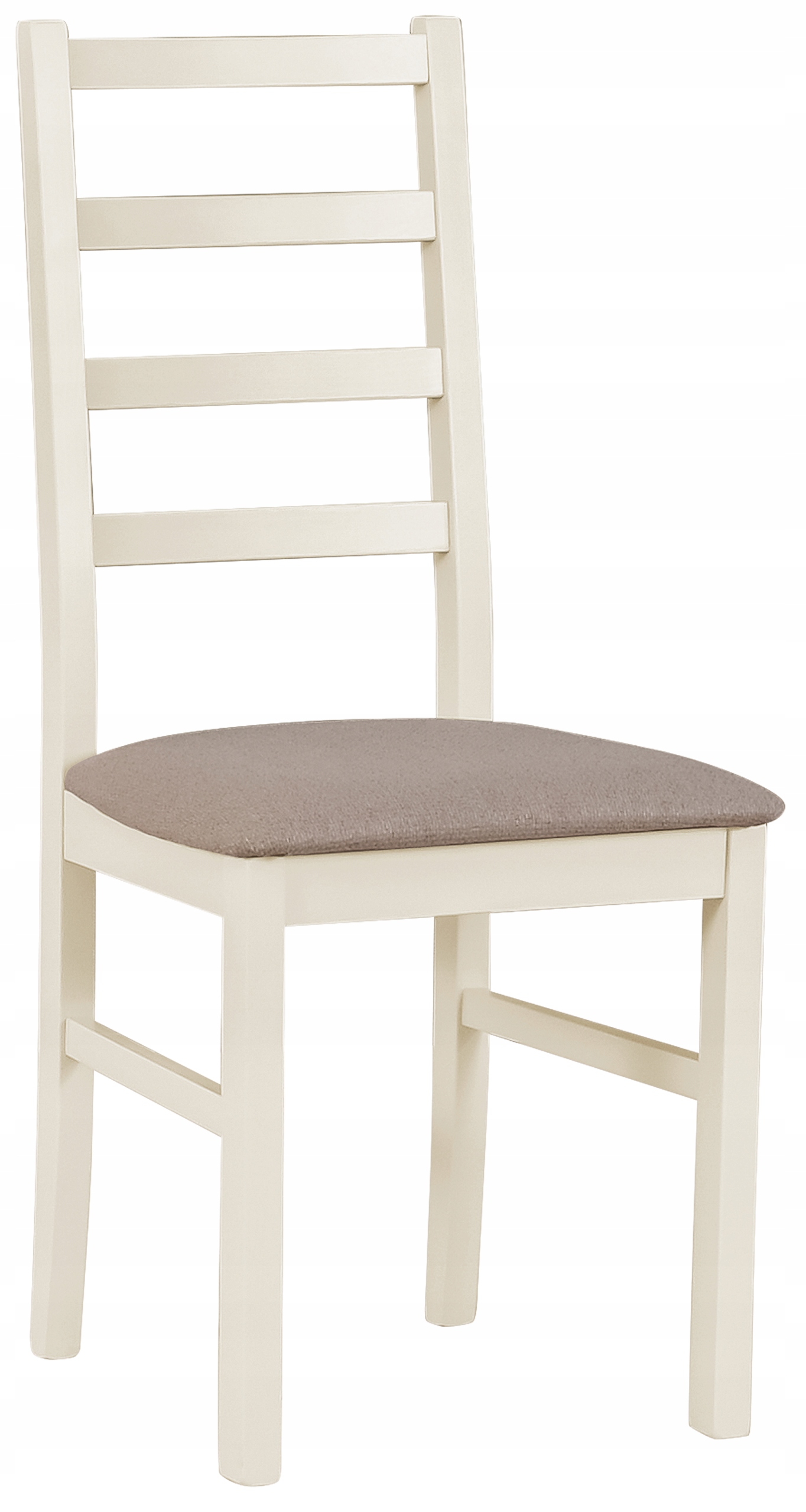 Dřevěná jídelní židle s čalouněním Nicella béžová/kašmír