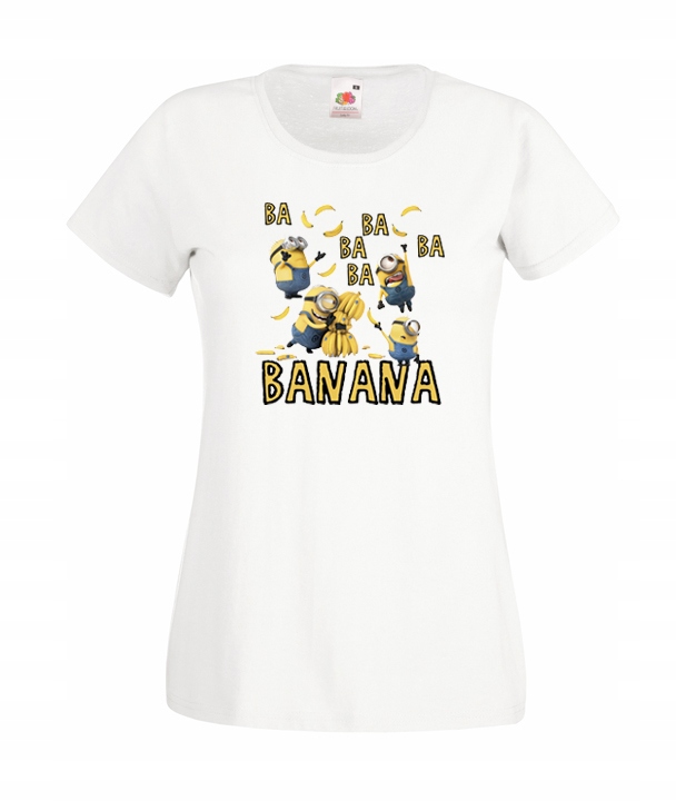 

S Koszulka Damska Minions Banana Minionki Wzory