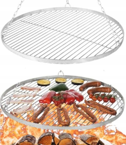 Ruszt Do Grilla Okrągły Wiszącyfi 70 CM Trójnóg