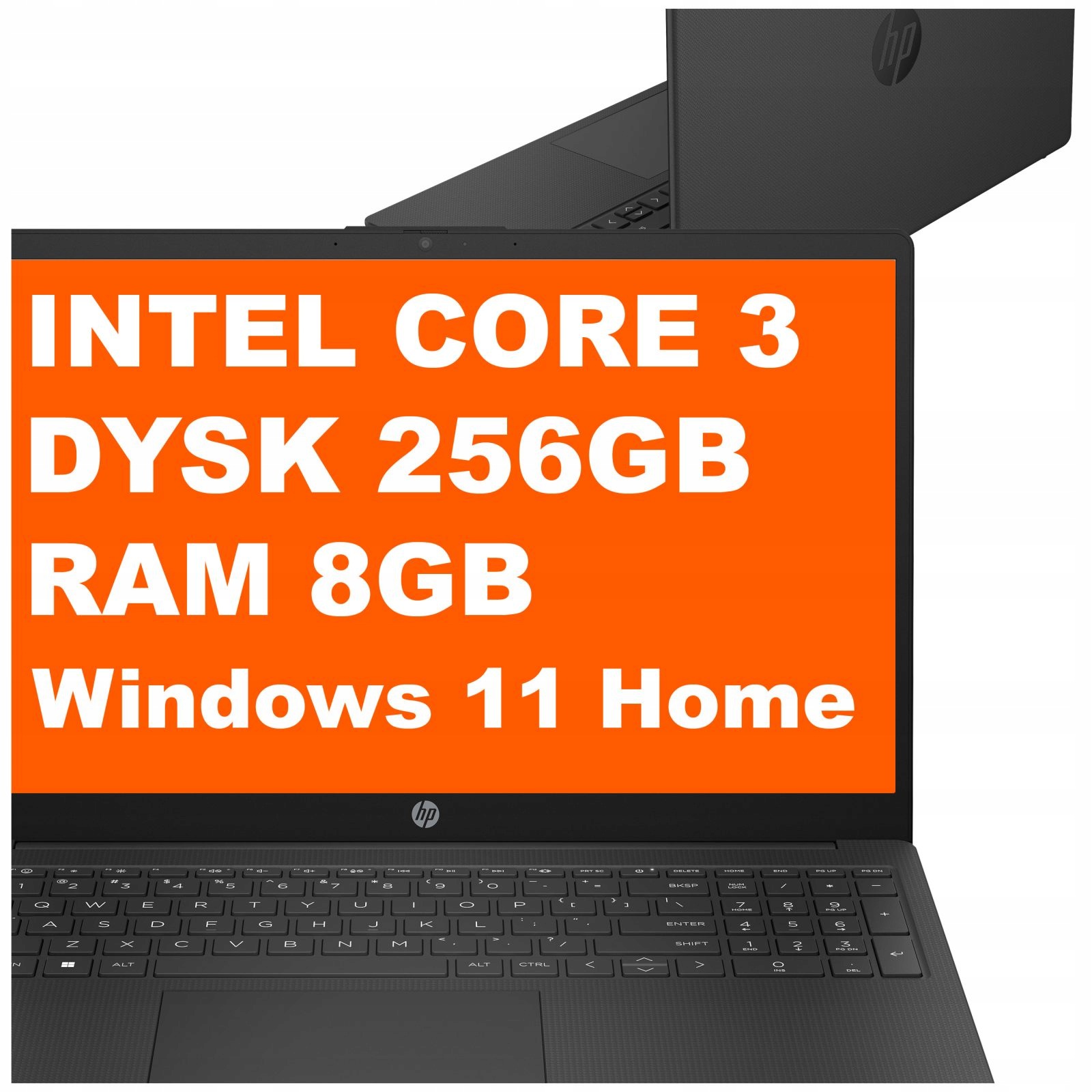 Laptop Hp 15-fd Core 3 8GB 256GB Intel Graphics 15,6" Fhd Win 11 Czarny