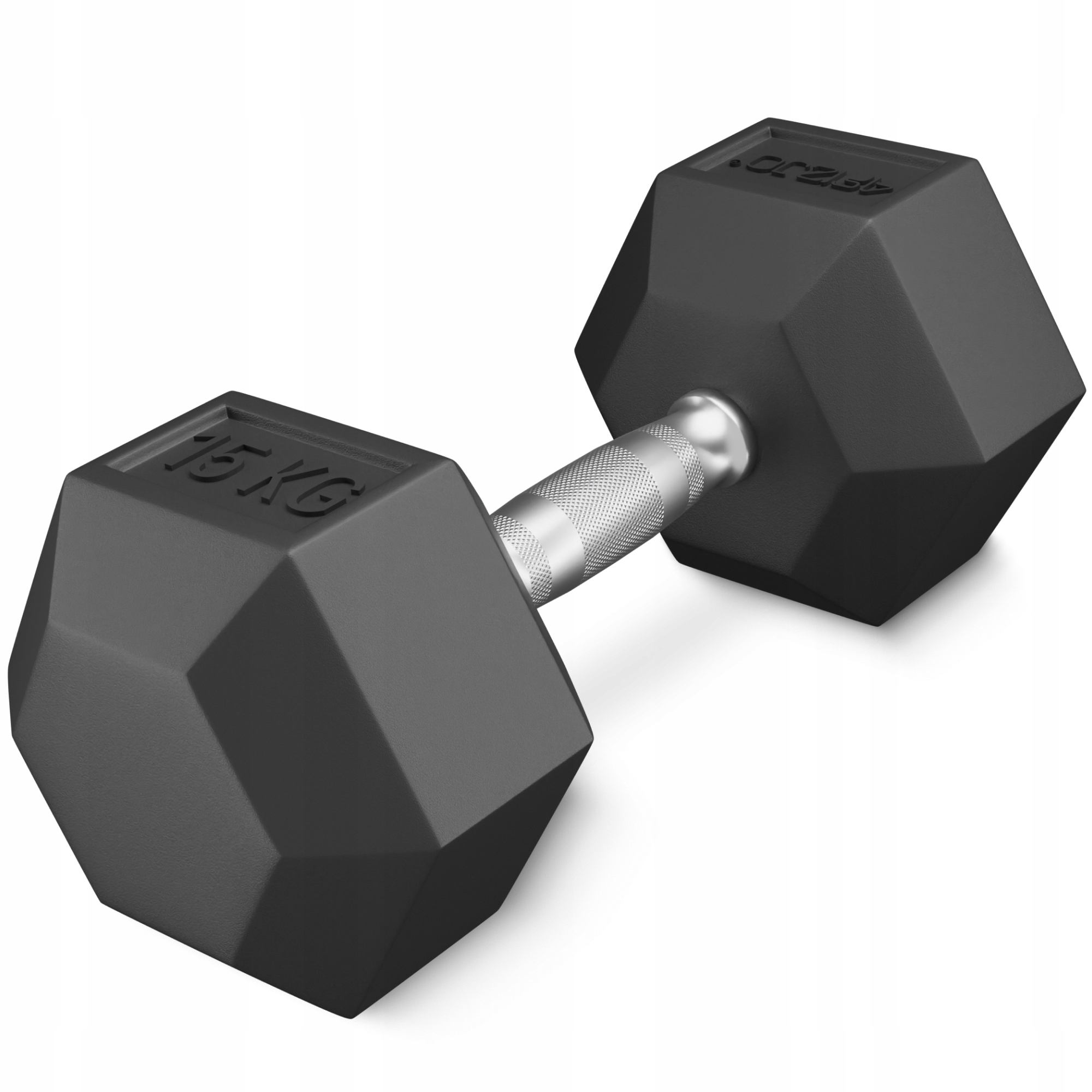 Činka Litinová Pogumovaná Činka Hex Pevná Odolná 15 kg