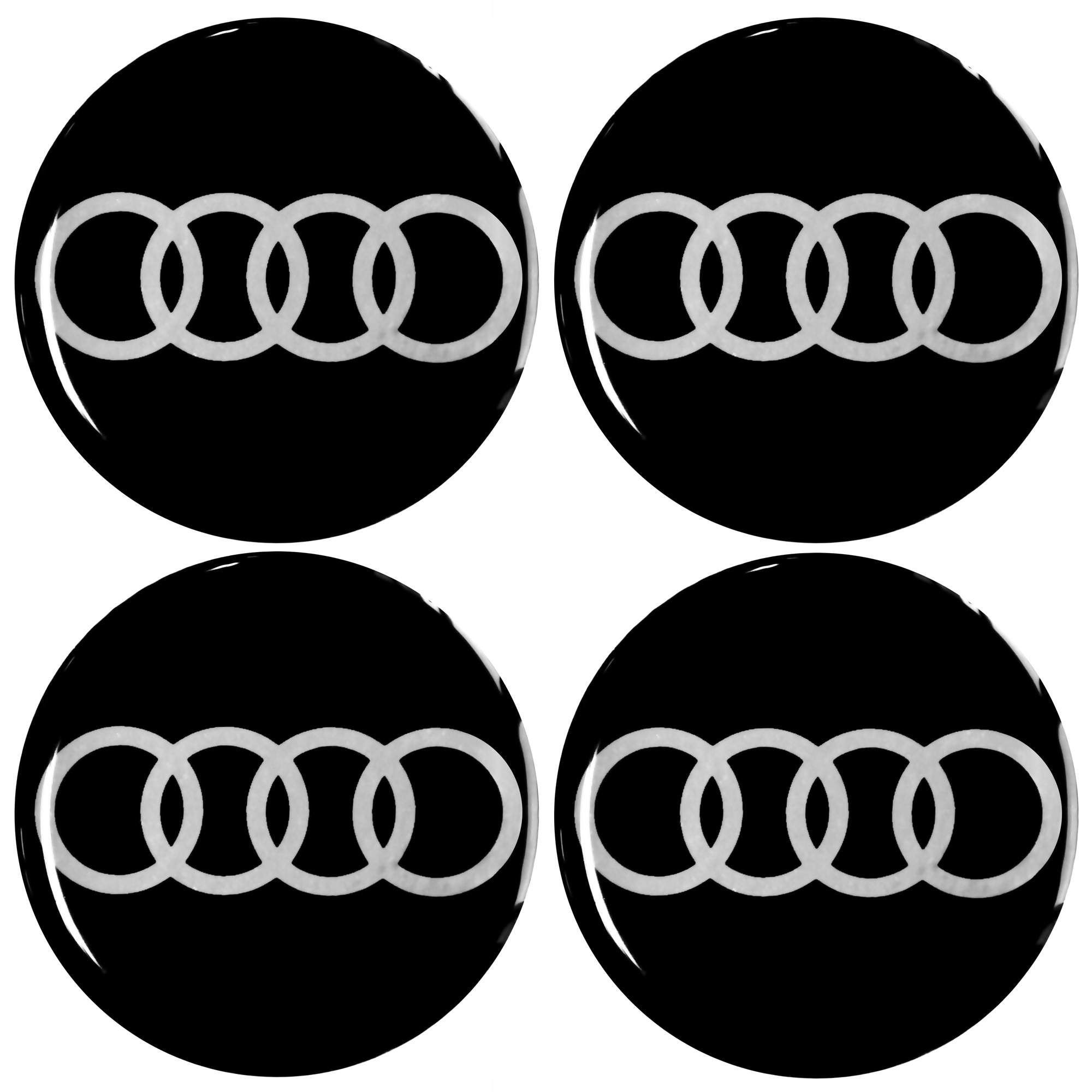 

Emblematy silikonowe 56 mm na felgi do Audi