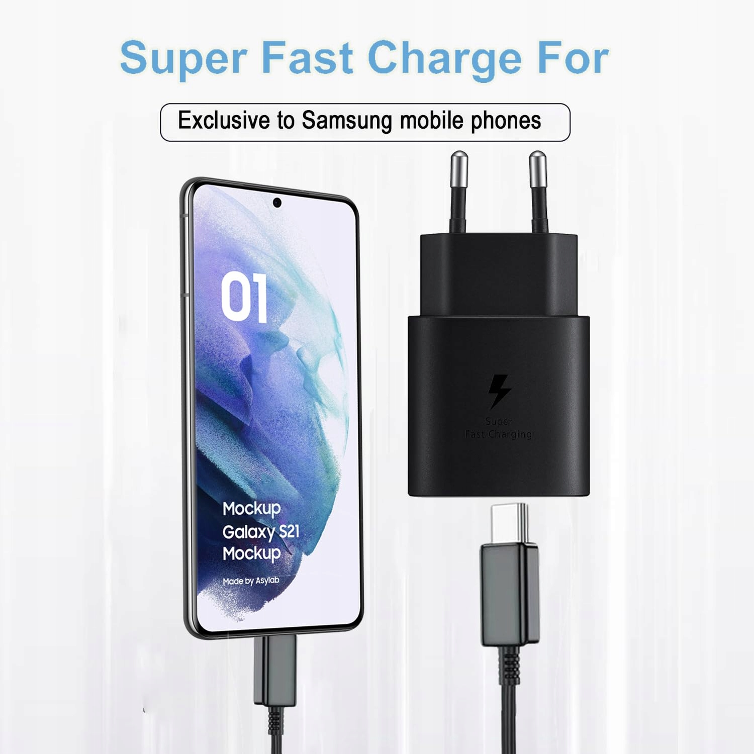 Powersky Ładowarka USB C 25W Szybkie Ładowanie Galaxy S25 S24 S23 S22 S21 — miniatura 7