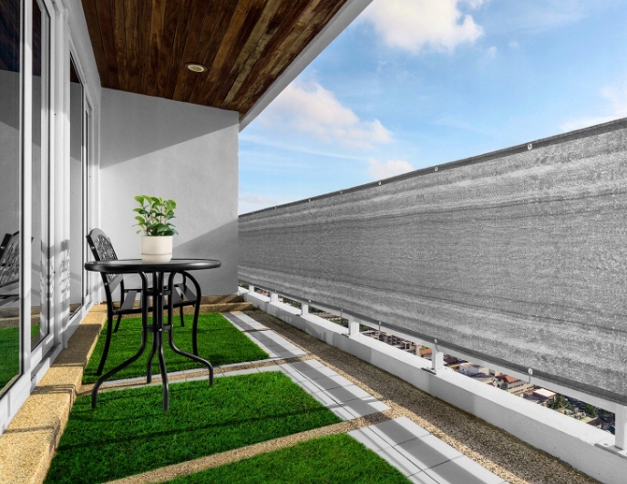 SIATKA CIENIUJĄCA MASKUJĄCA 1x5m BALKON OSŁONA Wysięg 500 cm