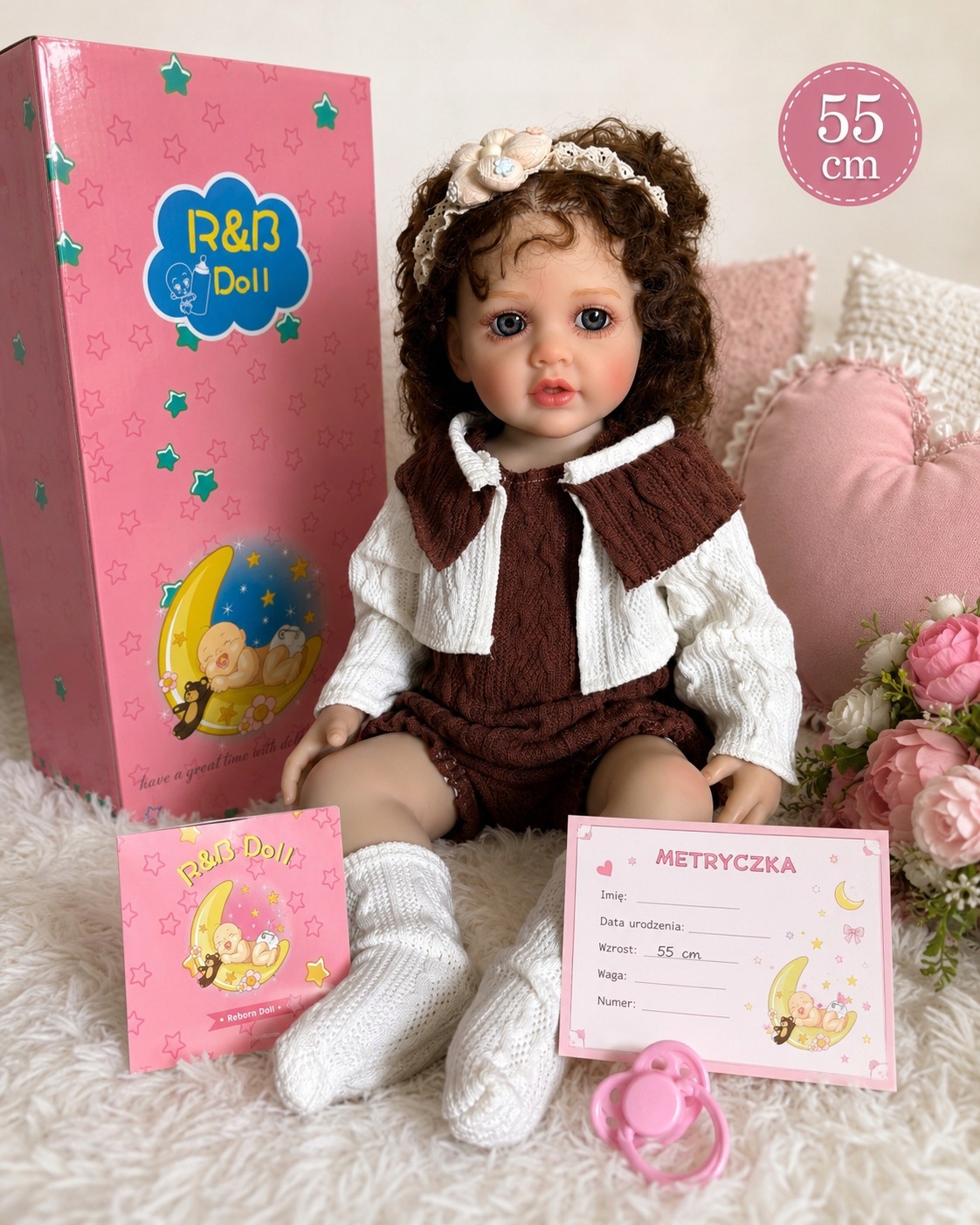 Realistyczna Lalka Reborn 55cm