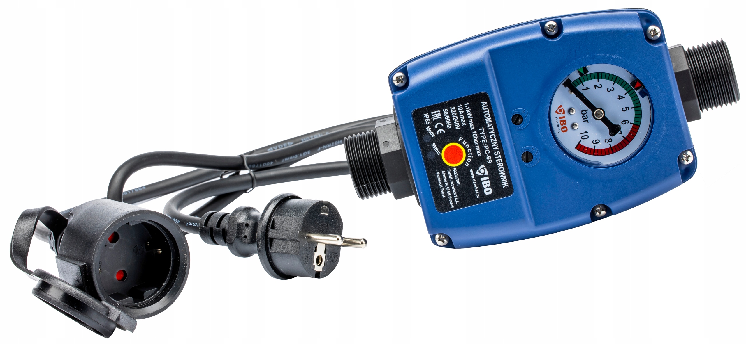 WŁĄCZNIK WYŁĄCZNIK CIŚNIENIOWY STEROWNIK AUTOMATYCZNY SUCHOBIEG PC-69 POMPY Stan opakowania oryginalne