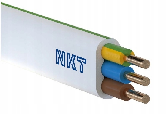 

Przewód Płaski instalacyjny YDYp Nkt 3 x 2,5