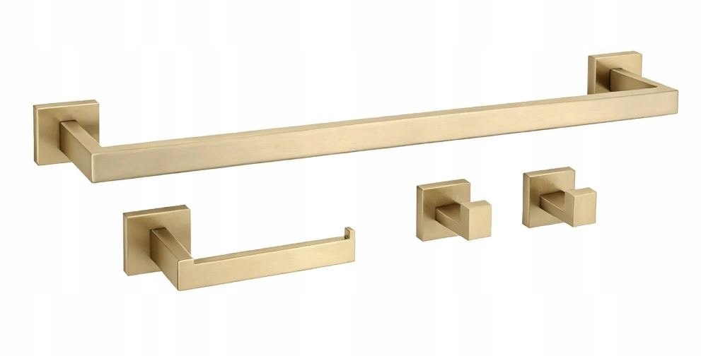Sada Koupelnových Věšáků Rio Brush Gold