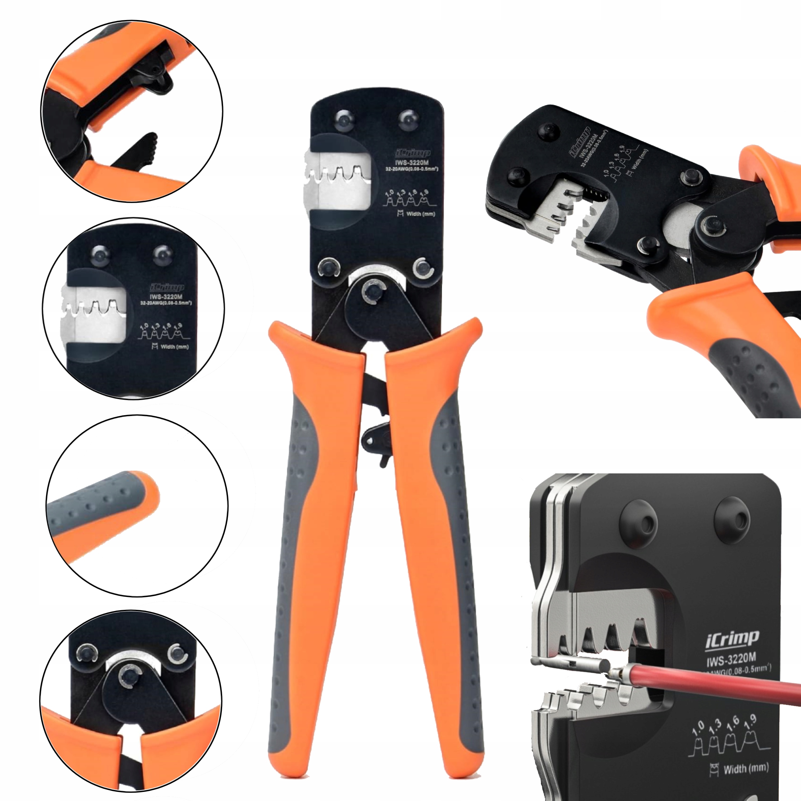 Krimpovací Kleště Pro Mini Konektory Iwiss IWS-3220 M Jst, Molex, Dupont