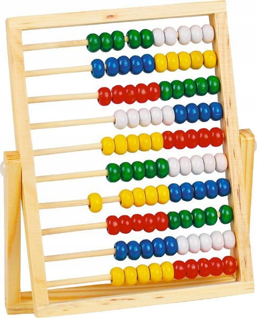 ZESTAW LICZYDŁO SZKOLNE DREWNIANE + PATYCZKI DO NAUKI LICZENIA LICZMANY Marka Fiorello