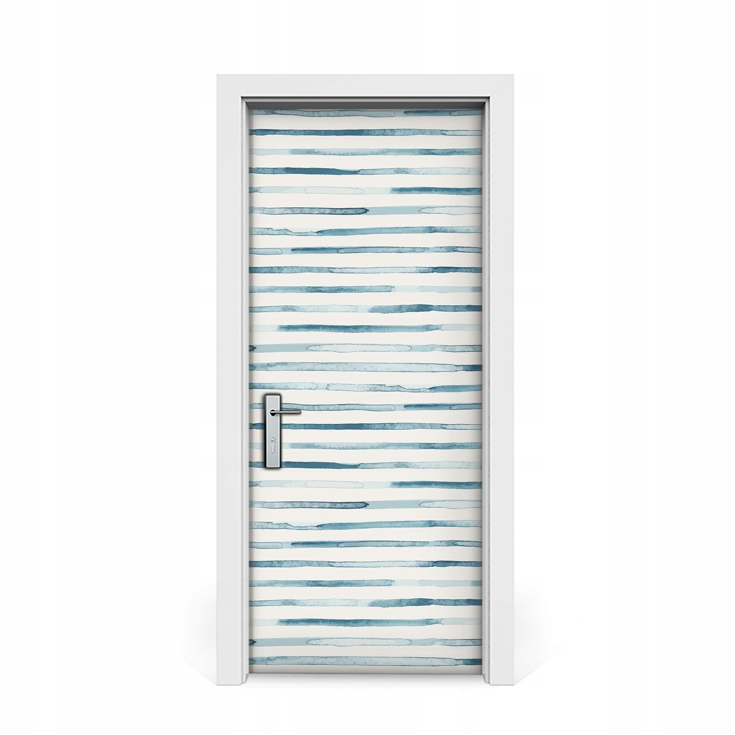 

Naklejki na drzwi Niebieskie linie 85x205