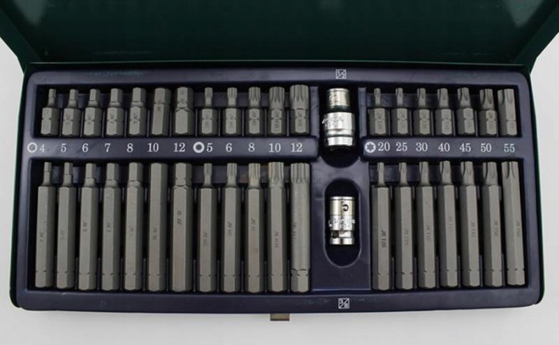 ZESTAW BITOW 40SZT TORX IMBUS SPLINE HEX JONNESWAY Mark Jonnesway