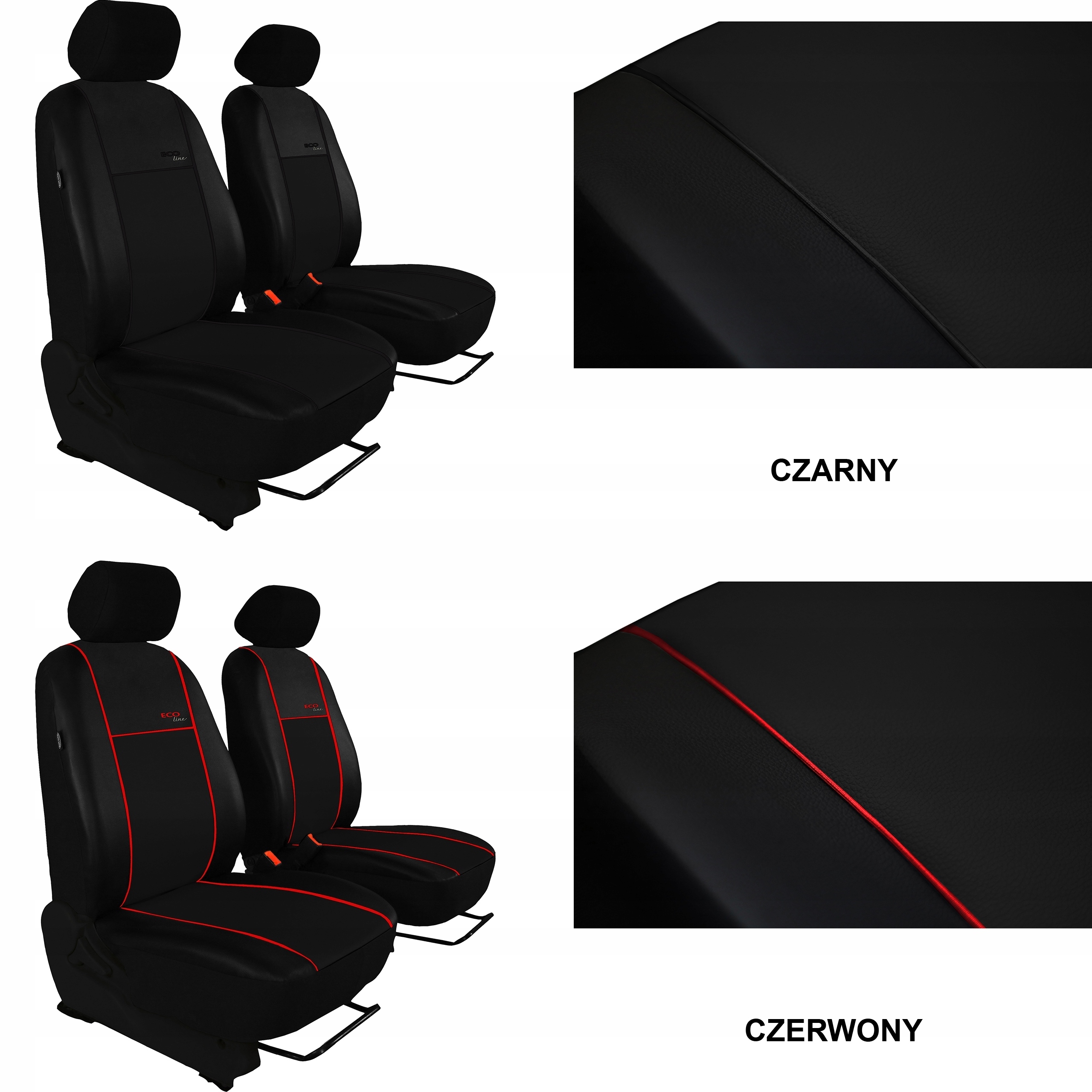 SKÓRA POKROWCE MIAROWE do MERCEDES SPRINTER 2 1+1 Typ pokrowiec