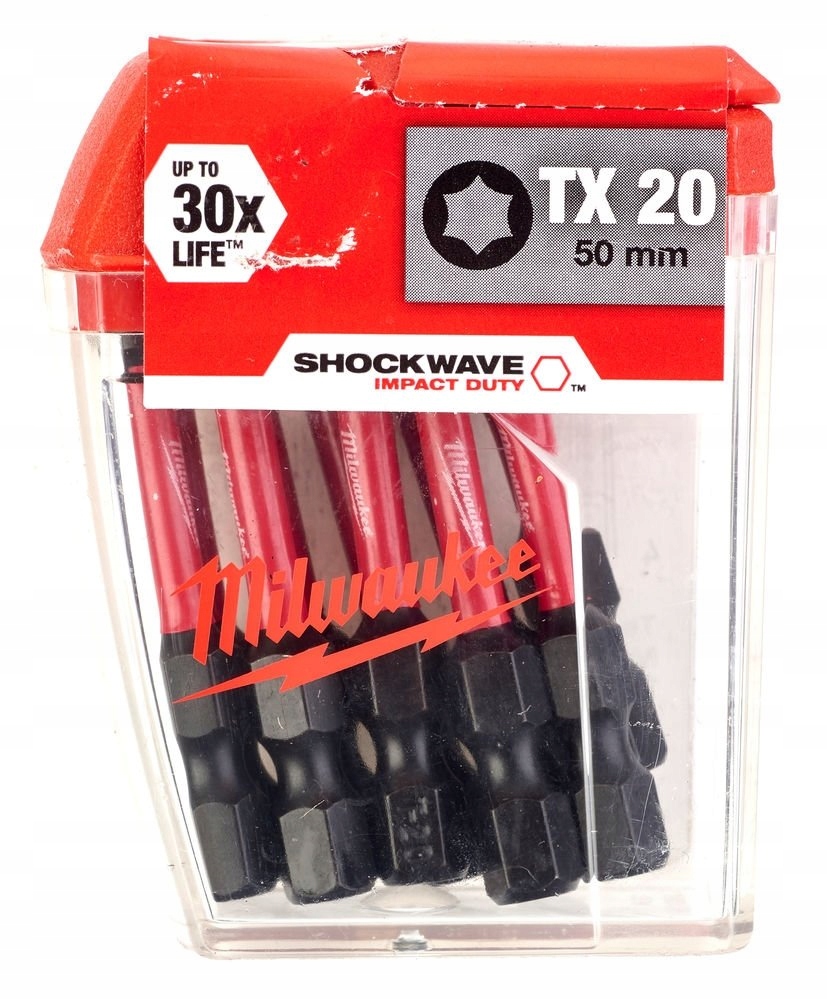 

10x Milwaukee Shockwave Bity TX20 50mm Torx Impact