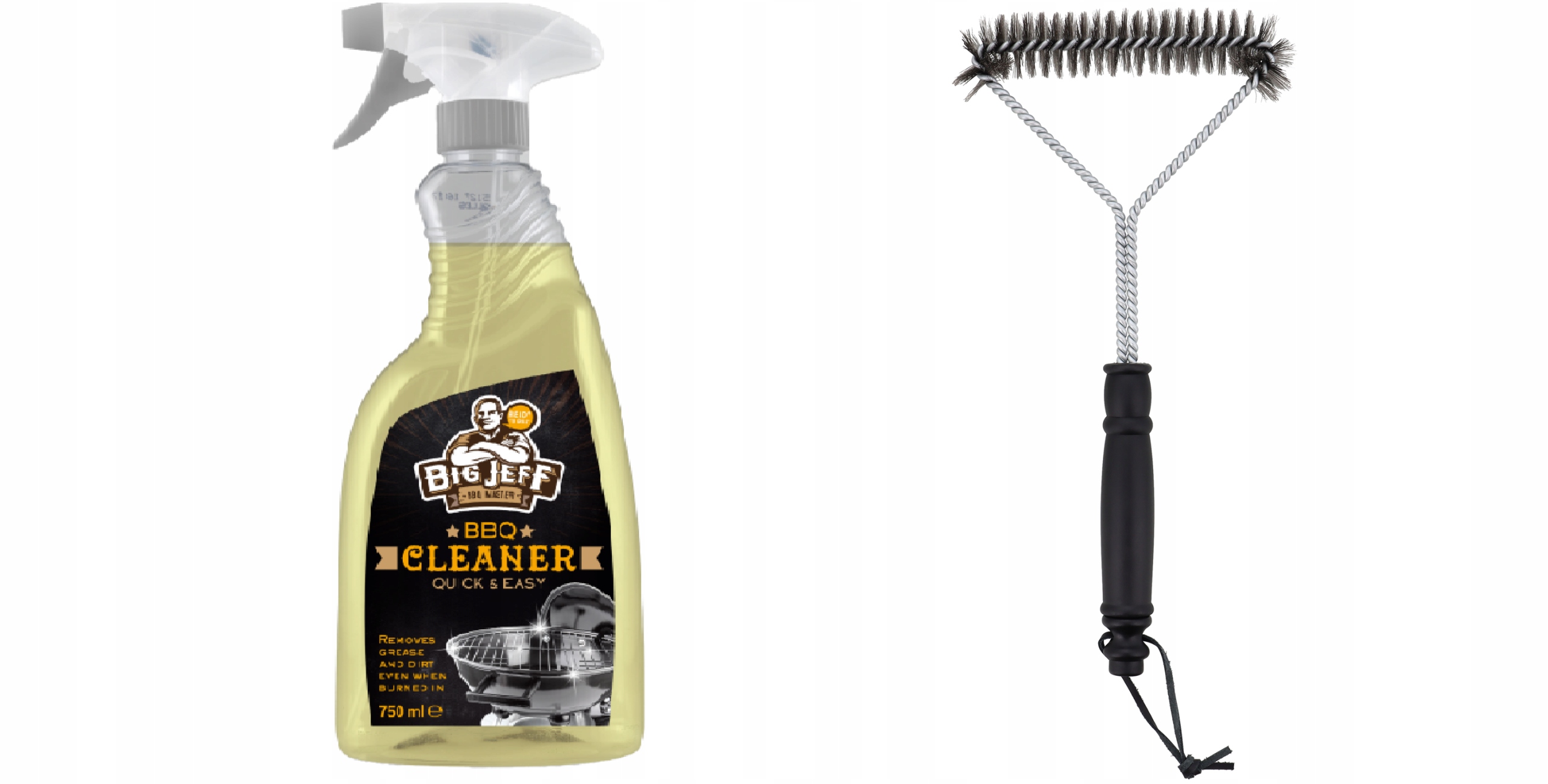 Levně Univerzální Čistič Na Gril Bbq 0,750 ml malý kartáč Free