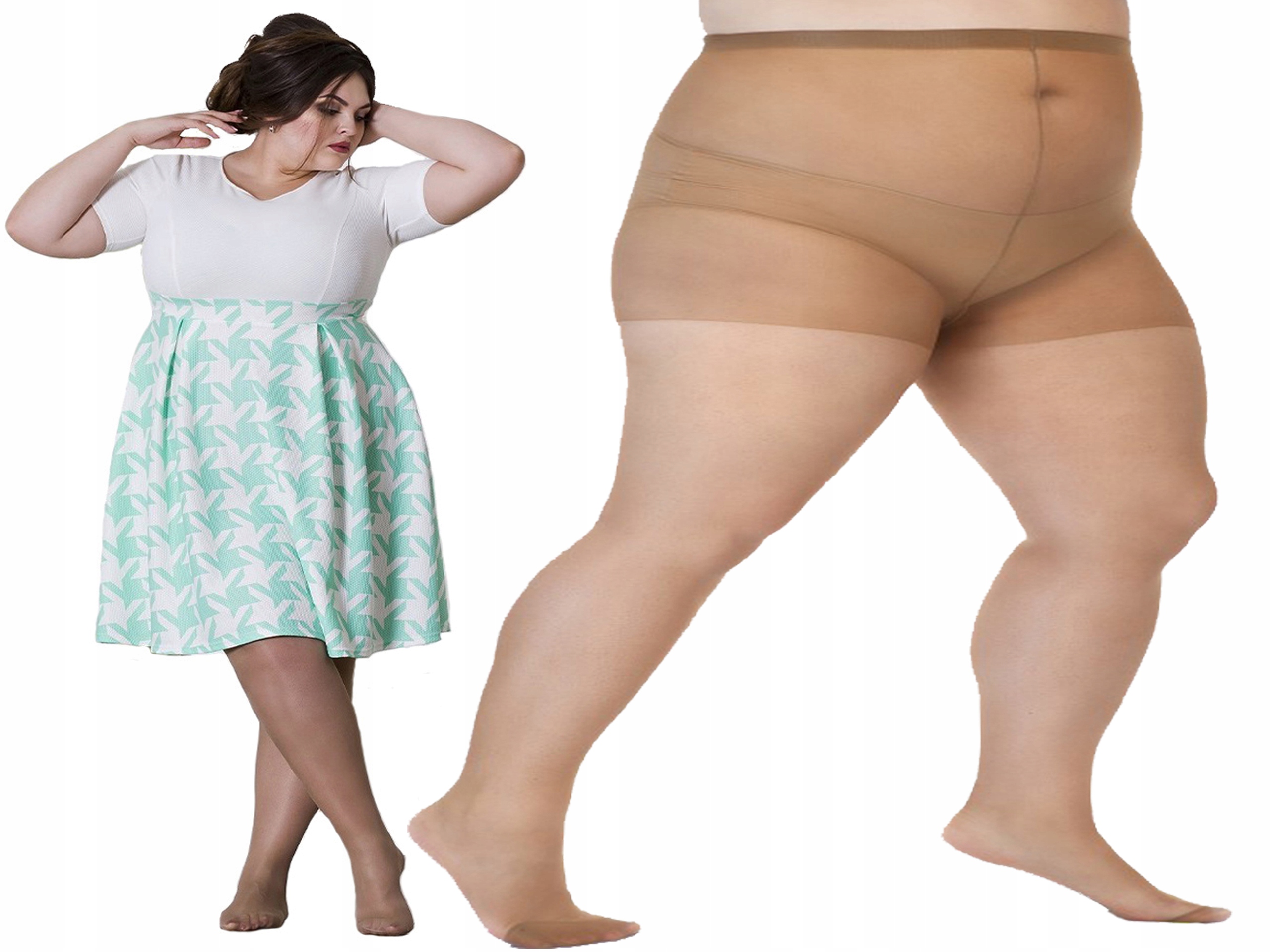 

Rajstopy 30DEN laycra, ś.beż, 3 size+++ biodra-200