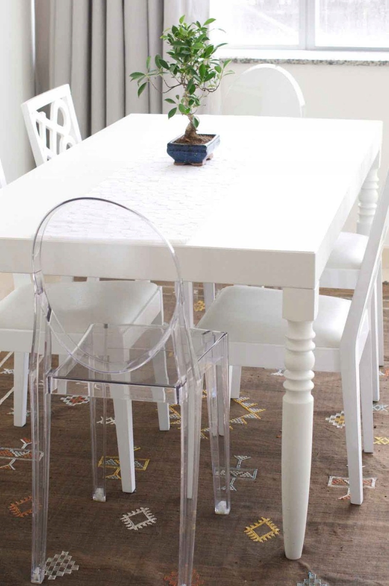 Krzesło Dankor Design Victoria Ghost transparent Głębokość siedziska 39 cm