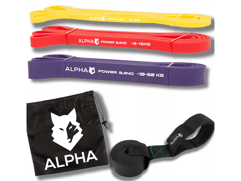 Zestaw gum do ćwiczeń Alpha Mini Band PB-02