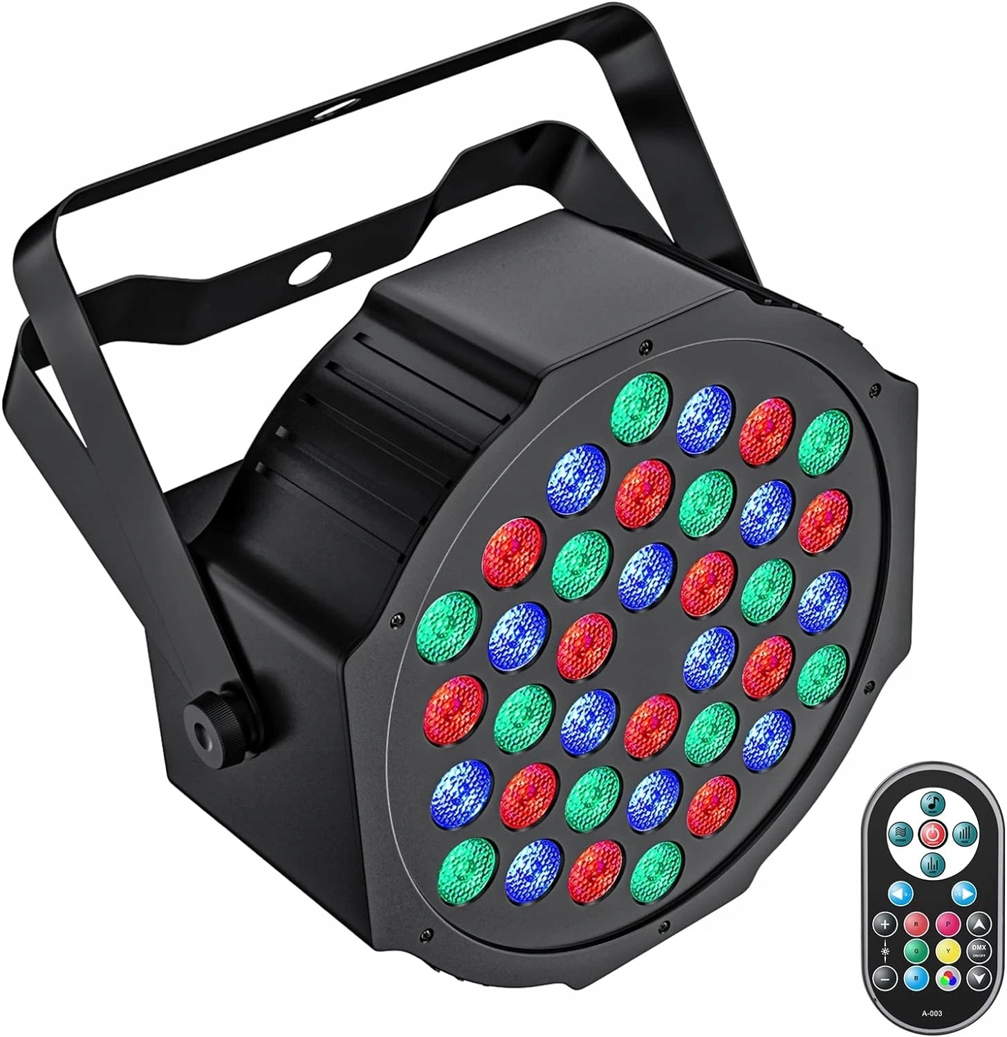 Reflektor LED GdjRttk 36 diod RGB 72 W DMX 7CH z pilotem