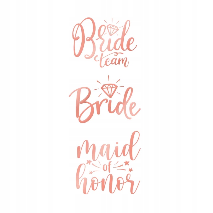 

Tatuaże Zmywalne Wieczór Panieński Bride to Be 13x