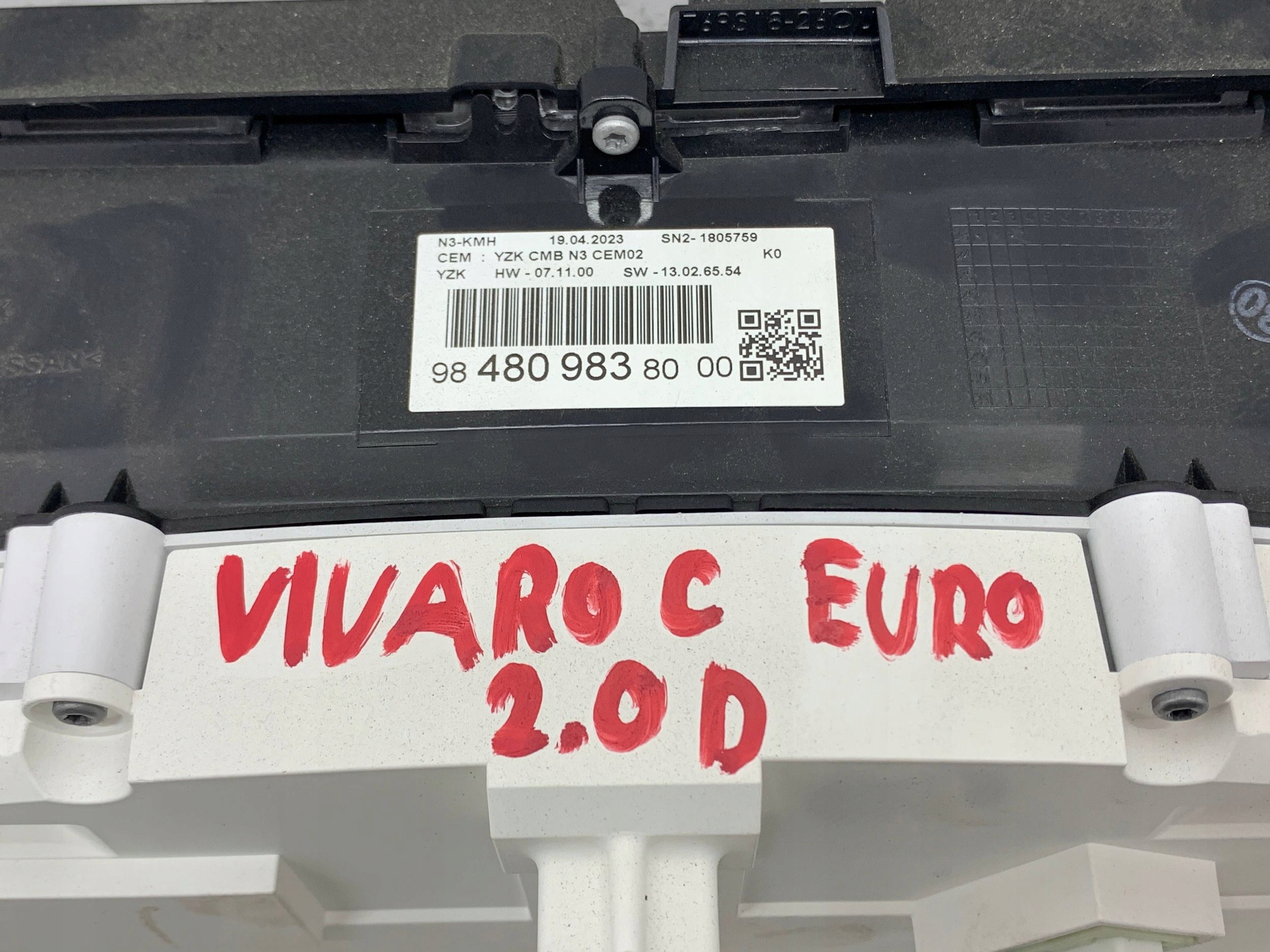 dials dials 9848098380 OPEL VIVARO C (2019-) 2.0 BHDI PROACE JUMPY