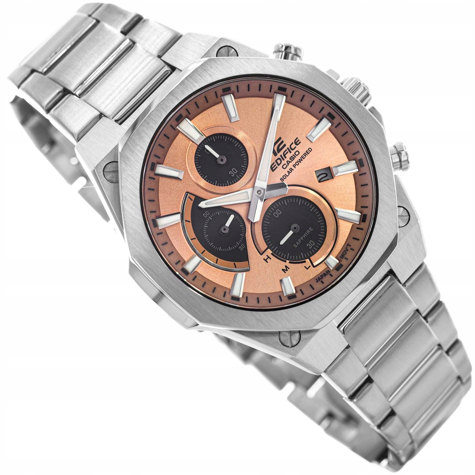 Pánské Hodinky Casio Edifice EFS-S570D-5AUEF Stříbrné Na Solárním Náramku