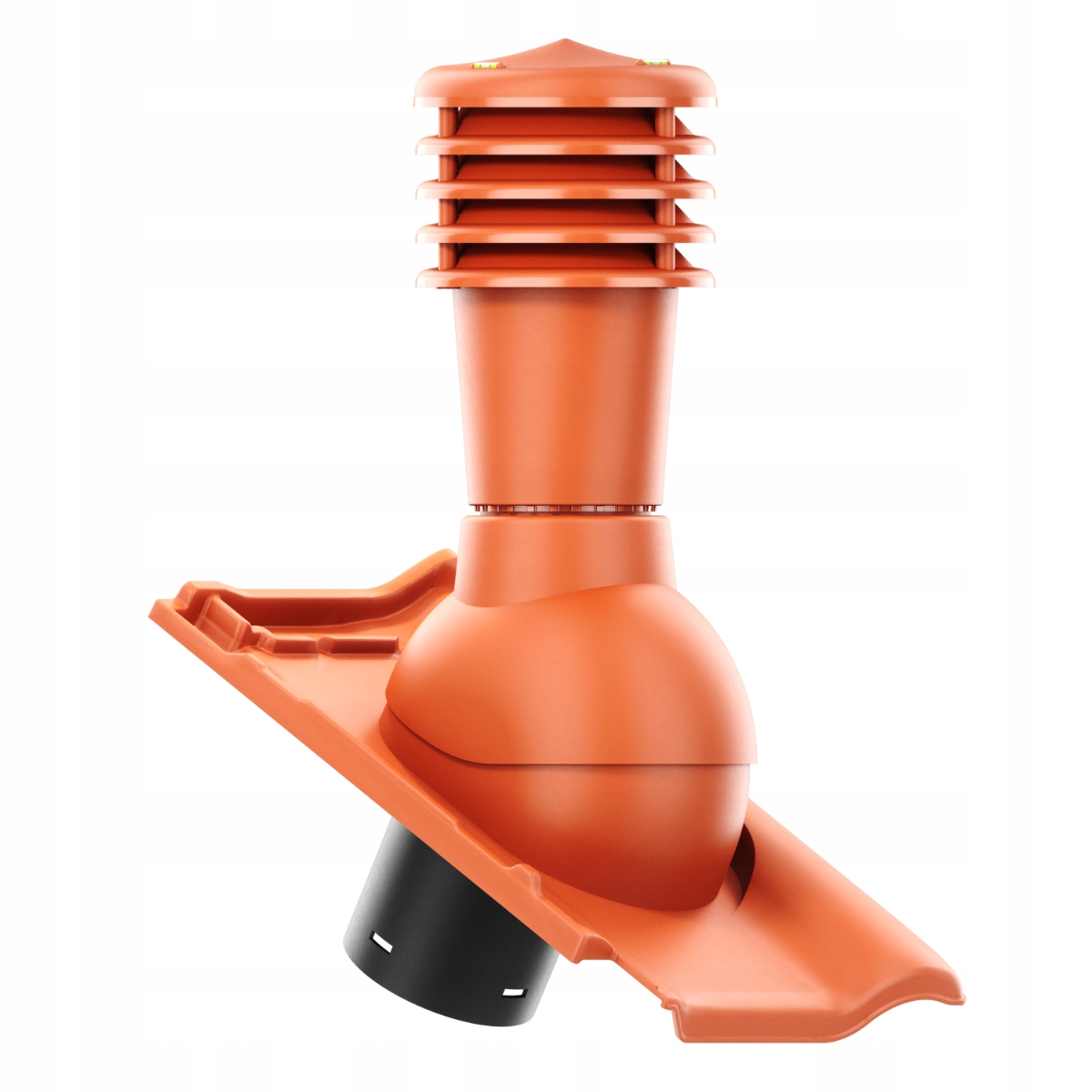 Větrací komín Smart fi125 střešní taška Roben Piemont Měděná