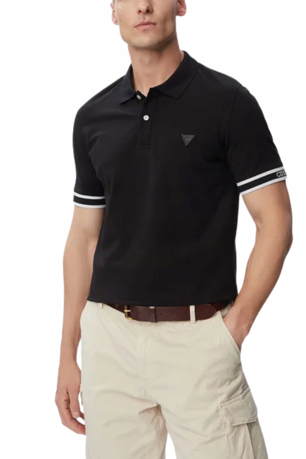 Guess Černá pánská polokošile Lyle XL