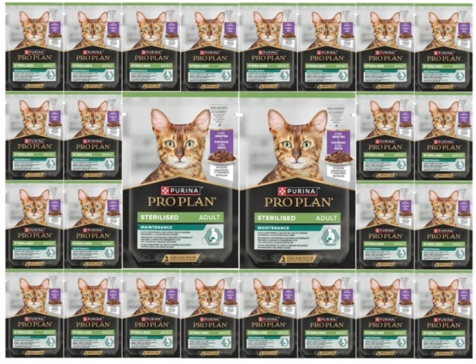 Levně Purina Pro Plan Sterilised Adult kachna 26 x 85 g