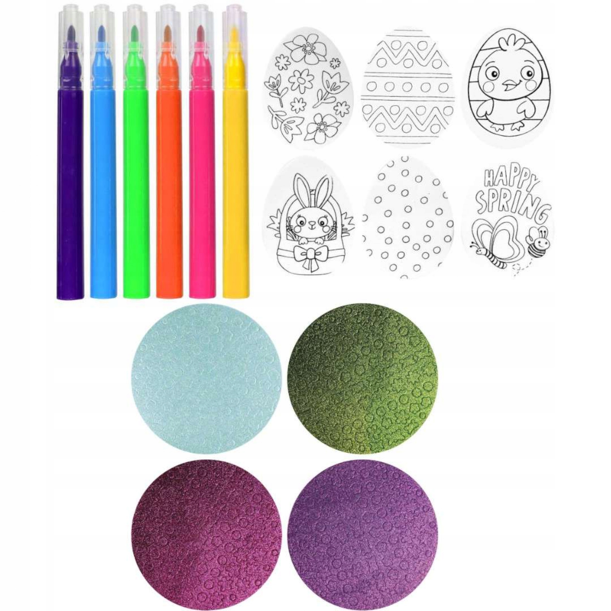 ZESTAW kreatywny WIELKANOC jajka pisanki dekoracje