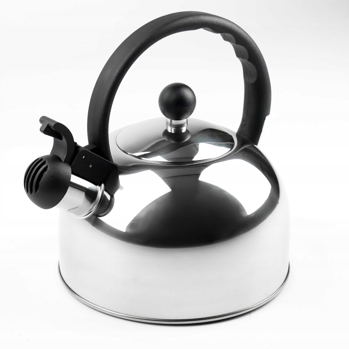 CZAJNIK TRADYCYJNY Z GWIZDKIEM DUŻY STALOWY Z RĄCZKĄ 2 L INDUKCJA GAZ