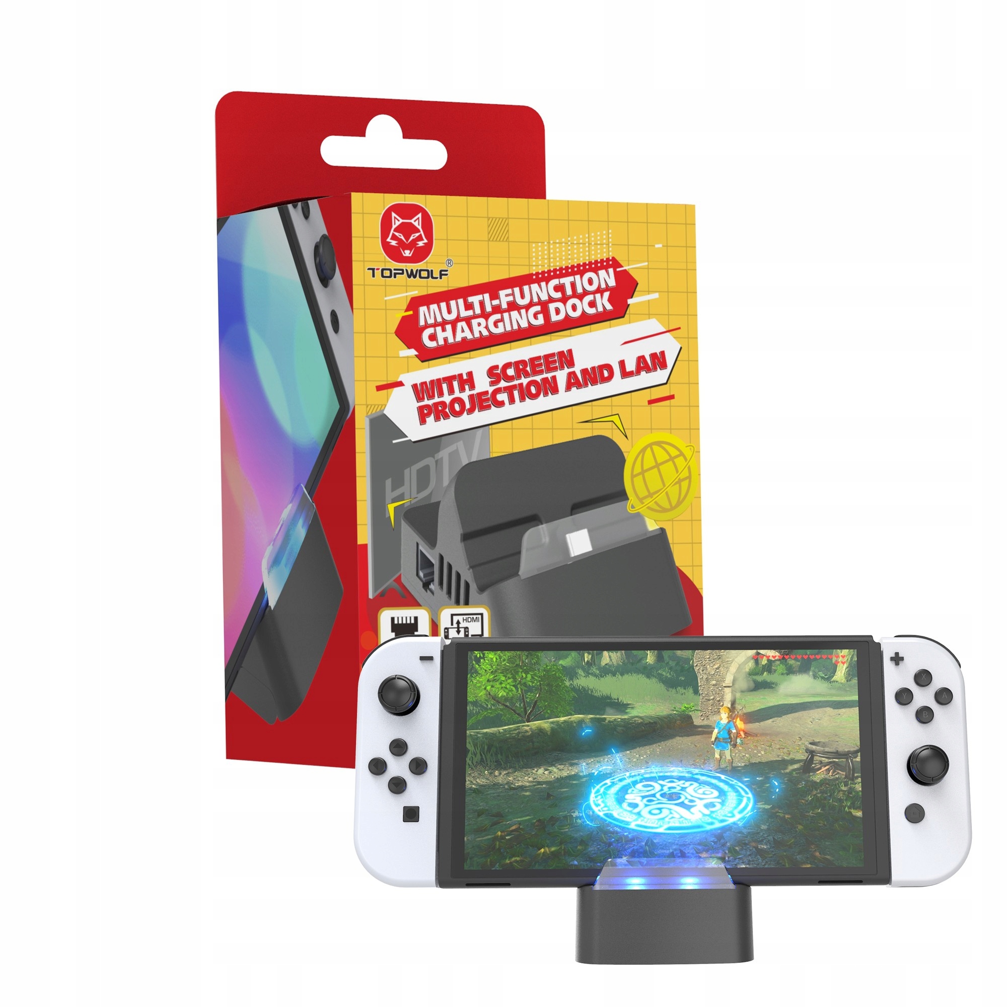 Stacja dokująca dock ładująca Mini Lan Nintendo Switch Oled