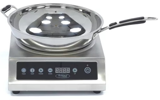 Kuchenka Indukcyjna WOK Gastronomiczna 3500W 42cm Timer Maxima 09371050